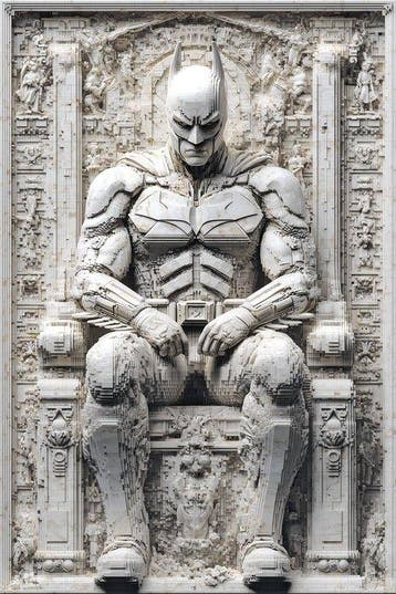 Artxlife - Batman Throne Lego Relief, Nieuw