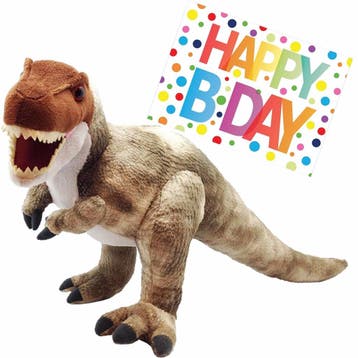 Dino T-rex knuffel - pluche - 48 cm - cadeau set, Kinderen en Baby's, Verzenden, Nieuw