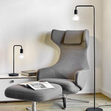 LED Vloerlamp - Trion Dolla - E27 Fitting - 1-lichts - Rond, Ophalen of Verzenden, Nieuw, Metaal, Overige fittingen