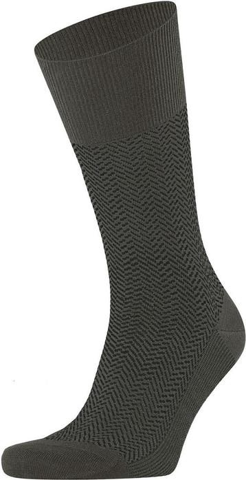 Falke Airport Herringstripe Sok Army maat 39-42 Heren, Verzenden, Nieuw, FALKE