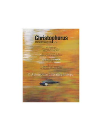 1994 PORSCHE CHRISTOPHORUS MAGAZINE 250 DUITS, Nieuw, Porsche, Author