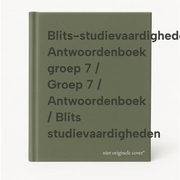 Blits-studievaardigheden Antwoordenboek groep 7 / Groep 7 /, Verzenden, Gelezen