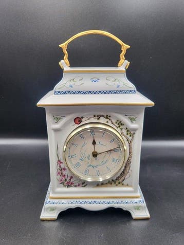 Klok - Franklin Mint – Horloge de table en porcelaine fine –, Antiek en Kunst