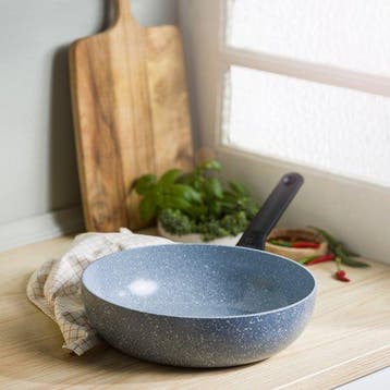 BK Blue Label Wokpan 28cm - 3.7L - PFAS-vrije antikleeflaag, Verzenden, Nieuw