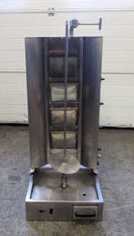 Doner Grill, motor onder met 4 branders, gas, Gebruikt