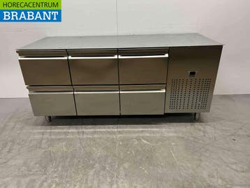 RVS Mercatus Koelwerkbank 6 laden 175,5 cm 230V Horeca, Ophalen of Verzenden, Gebruikt