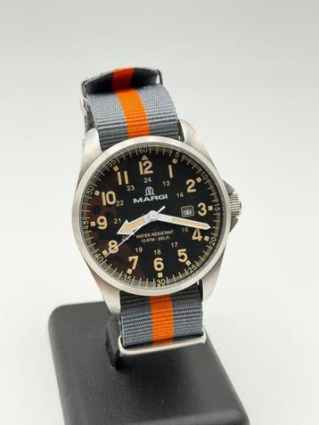 Margi - military steel - Zonder minimumprijs - 84349 -, Sieraden, Tassen en Uiterlijk, Horloges | Heren, Nieuw