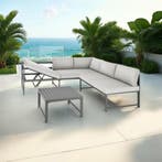 Aluminium zitgroep Faro met tafel en verstelbare rugleuning, Verzenden, Nieuw