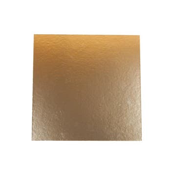 Taartkarton Vierkant Goud/Zwart 20x20cm 5st., Hobby en Vrije tijd, Verzenden, Nieuw