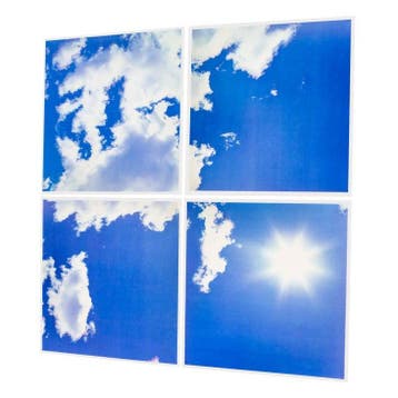 Wolkenplafond Set 4 Panelen, 1 Complete Lucht | 4x 60x60 cm, Ophalen of Verzenden, Nieuw in verpakking, Verlichting