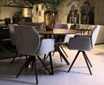 Eettafel Eclipse Mobitec, Rond, Zo goed als nieuw, Vijf personen of meer, Overige houtsoorten