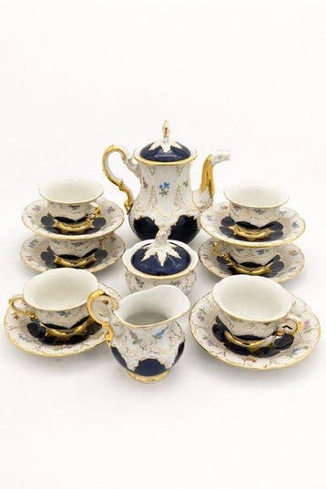 Meissen - Koffieservies voor 6 - Porselein - Antiek | Meubels | Tafels