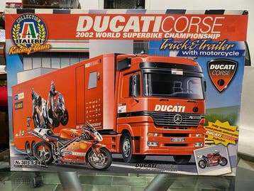 Italeri 1:24 - Modelbouwdoos - Ducati Corse Truck and, Nieuw