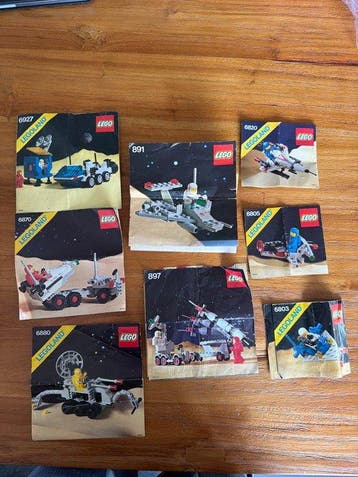 Lego Set - Space - 8 legoland space sets (891, 897, 6803,, Nieuw