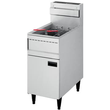 Diamond Friteuse | Gas | 23L | 100°C/200°C | 21kW | Aftapkra, Zakelijke goederen, Horeca | Keukenapparatuur, Ophalen of Verzenden