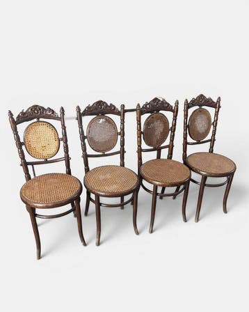 Fischel - Stoel (4) - 59 - Beuken - 4 originele
