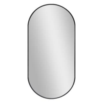 [en.casa] Passpiegel Corato hangend 40x80 cm zwart, Huis en Inrichting, Verzenden, Nieuw