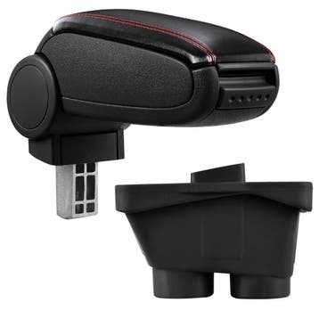 Armsteun Peugeot 208 vanaf 2012 kunstleer zwart rood stiksel, Verzenden, Nieuw