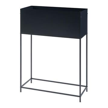 [en.casa] Plantenstandaard Porsgrunn 100x70x30 cm zwart, Verzenden, Nieuw