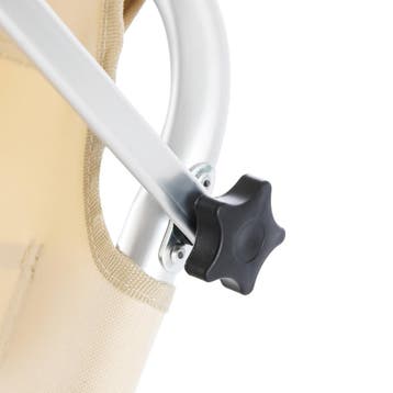 Ligbed Crete Beige Alu met wielen (Ligbed - Lounge), Verzenden, Nieuw