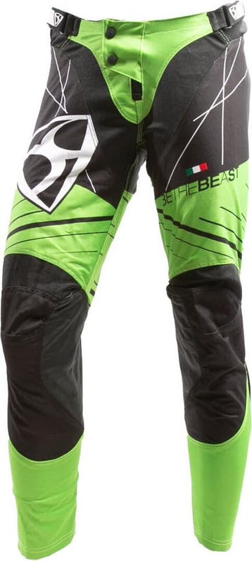 MUGENRACE Hammer Zwart Groene Motocross Broek, Motoren, Nieuw met kaartje, Broek | leer, MUGENRACE, Heren