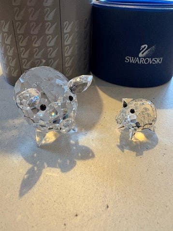 Swarovski - Figuur - Varkens (2) - Kristal