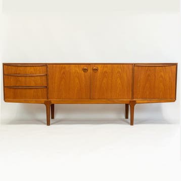 Vintage dressoirs, volledig gerestaureerd, Overige houtsoorten, Ophalen of Verzenden, Zo goed als nieuw, Mid Century Modern