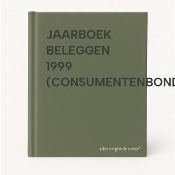 JAARBOEK BELEGGEN 1999 (CONSUMENTENBOND) 9789021533308, Verzenden, Gelezen