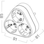 Stopcontact Splitter - Verdeelstekker - Brinton - 3, Ophalen of Verzenden, Nieuw