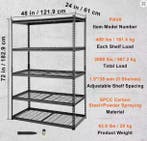 5-Laags Verstelbaar Opslagrek – Metalen Rek 2000 kg Belastba, Verzenden, Nieuw