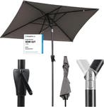 Stokparasol - Parasol - 210x140 cm - Tuinparasol - Taupe - S, Verzenden, Zo goed als nieuw