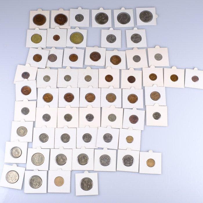 Zuid-Afrika, Verenigd Koninkrijk. 1936-1994 (Lot of 58, Postzegels en Munten, Munten | Europa | Niet-Euromunten