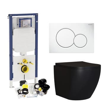 Geberit Sigma 8 (UP720) Toiletset set65 Mudo Rimless Mat, Ophalen of Verzenden, Nieuw