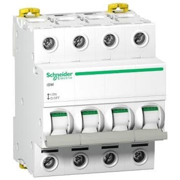 Schneider hoofdschakelaar / 4-polig 40A / Acti9 / A9S65440, Ophalen of Verzenden, Nieuw, Groepenkast