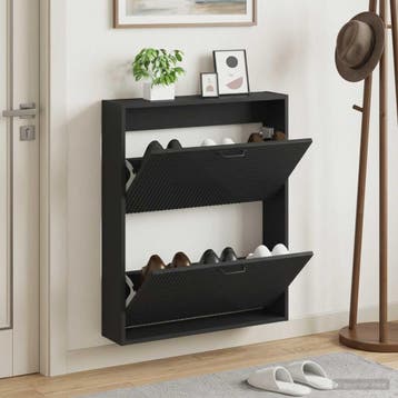 vidaXL Wandgemonteerde Schoenkast HAARLEM 71 x 17 x 86 cm, Verzenden, Nieuw