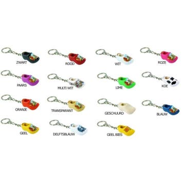 250 sleutelhangers met 1 klompje 4 cm, Ophalen of Verzenden, Nieuw
