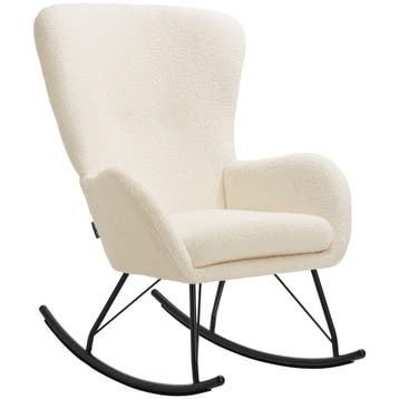 Schommelstoel Swing met stalen glijders en dikke bekleding -, Huis en Inrichting, Stoelen, Verzenden, Nieuw