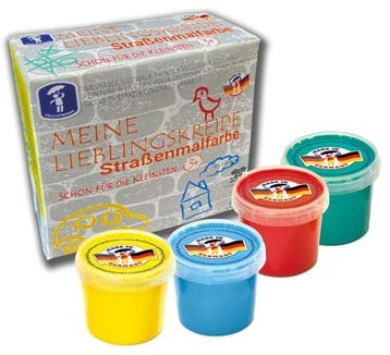 Feuchtmann - Straat krijt verf 4x 100 gram, Verzenden, Nieuw, Knutselen