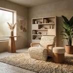 Fauteuil Olek - beige Libre, Ophalen of Verzenden, Nieuw