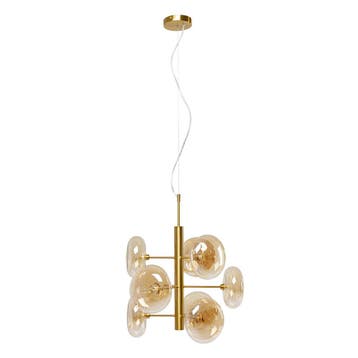 *WOONWINKEL* Kare Design Headlight Unieke Hanglamp Goud, Verzenden, Nieuw