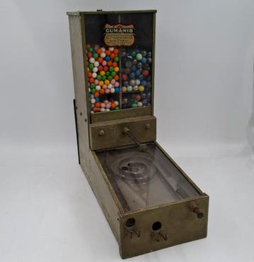 GUM-A-MIB Penny Arcade Marble & Gumball Machine - Origineel, Ophalen, Gebruikt