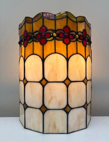 Tiffany (Style) - Wandlamp - Glas-in-lood - Art Deco Stijl, Nieuw