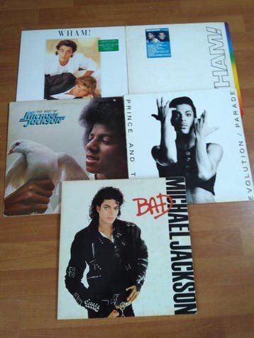 Wham , George Michael , Prince , Michael Jackson - 5 Albums, Nieuw in verpakking