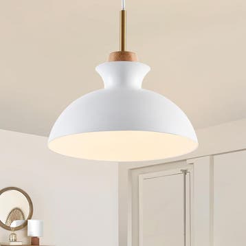 Parrot Uncle Witte metalen plafondlampenkap, 28 cm, moderne, Verzenden, Zo goed als nieuw
