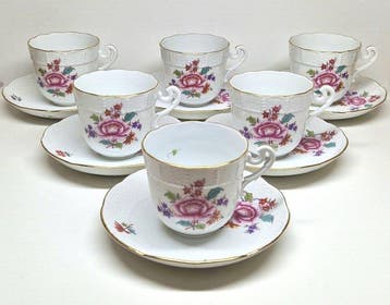 Herend - Koffie- en theeservies (12) - 706 NB - Porselein -