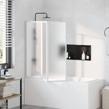 vidaXL Badscherm 3 panelen vouwbaar 117 x 120 cm, Verzenden, Nieuw