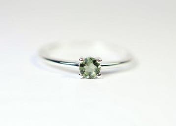 ring Moldaviet / facetgeslepen / nieuw - 1.04 g - (1)