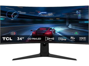 Tcl - WQHD Gaming Monitor - 34 inch, Gaming, Verzenden, In hoogte verstelbaar, Nieuw