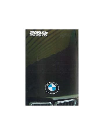 1986 BMW 5 SERIE BROCHURE NEDERLANDS, Nieuw, BMW, Author