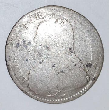 1/2 écu France Frankreich Gad 313 Louis Xv 1/2 Ecu Mit Ol.., Verzenden